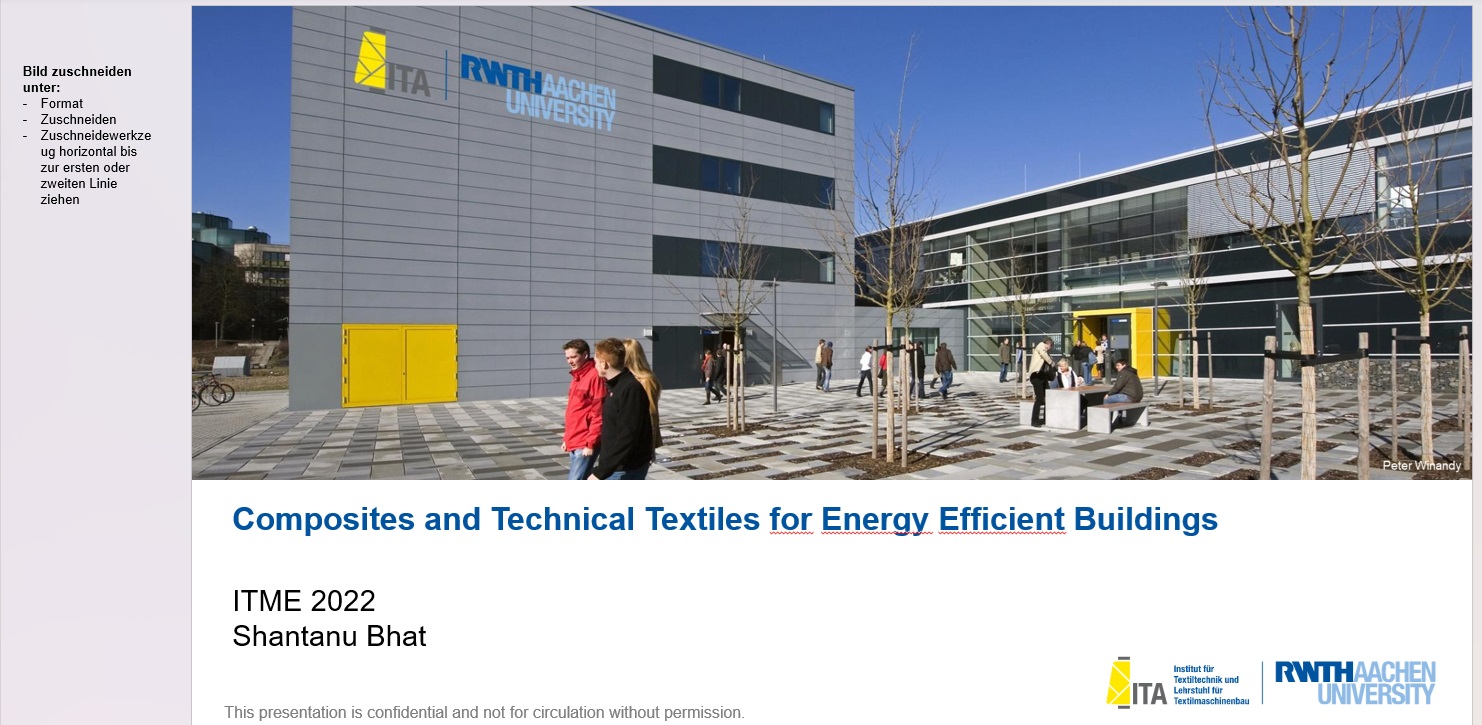 Composites And Technical Textiles For Energy Efficient Buildings